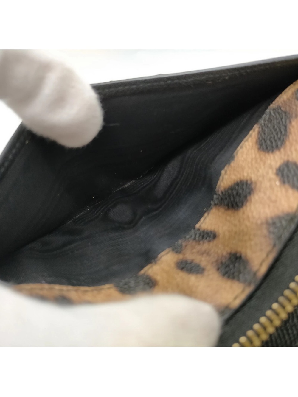 Dolce & Gabbana vintage Leopard Print Zip around long Wallet authentic - Picture 10 of 13